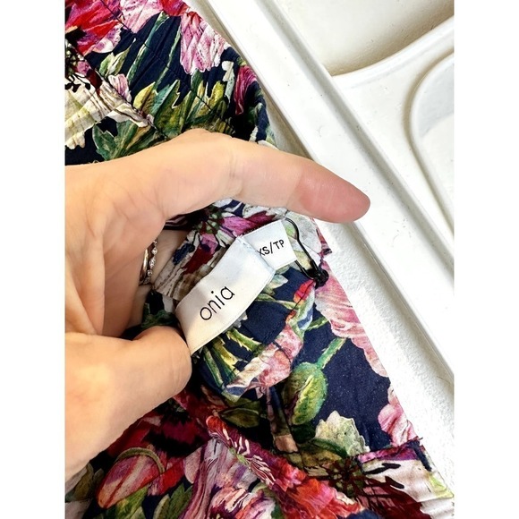 NWT Onia Pull On Flat Front Short in Liberty Poppy size XS - Picture 6 of 7